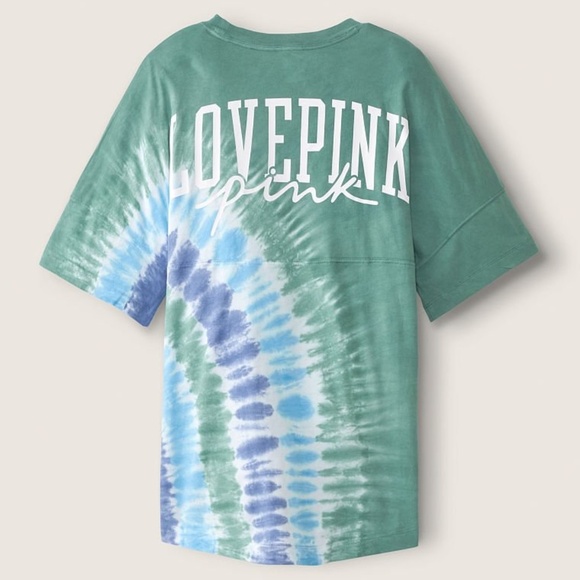 Varsity Short Sleeve Crew Tee Oil Blue Spotlight Tie Dye Small NEW - Picture 5 of 5